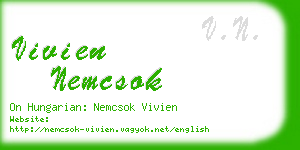 vivien nemcsok business card